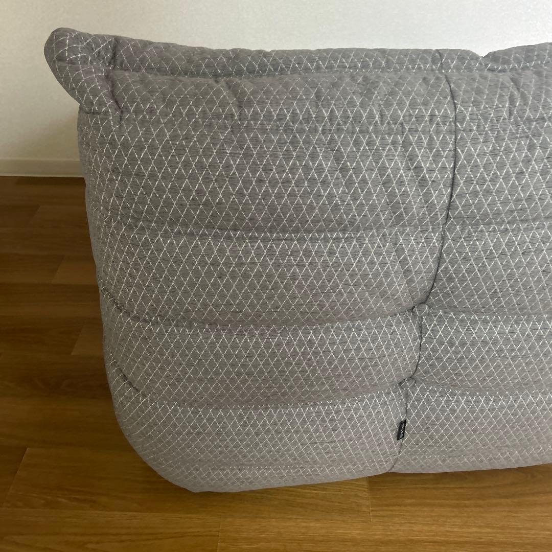 極美品】リーンロゼ トーゴ1Pソファ ファブリック グレー - メルカリ