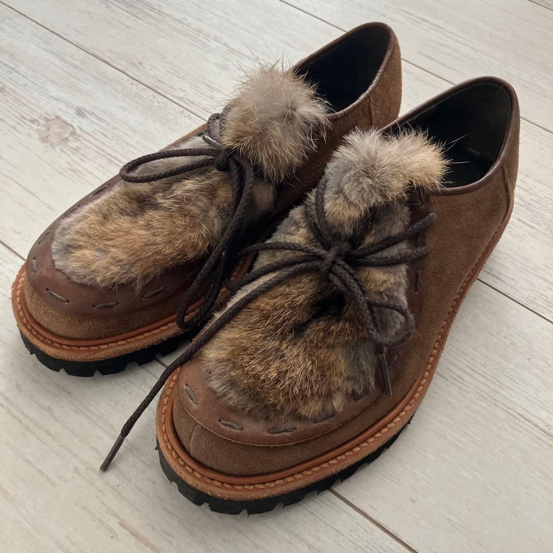 未使用HenderSchemeskmエンダースキーマエスキモーファーシューズ23 エンダースキーマ Hender Scheme ラビットファーシューズ skm