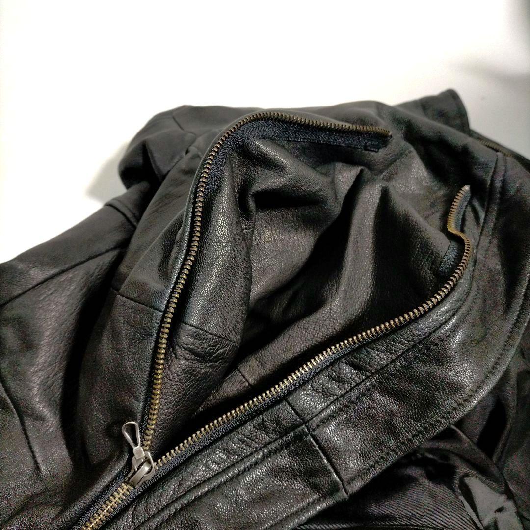 激レア キャサリンハムネット レザー ライダース ジャケット ヤギ革