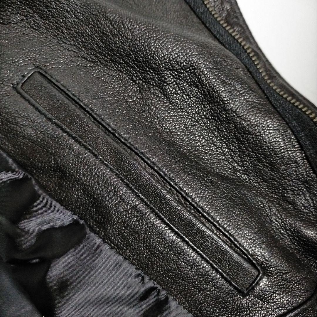 激レア キャサリンハムネット レザー ライダース ジャケット ヤギ革