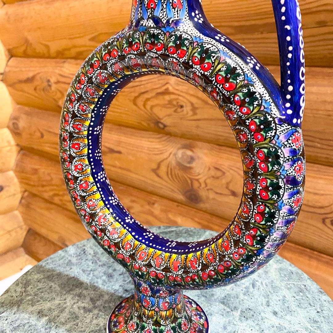 アヴァノス陶器 トルコ陶器 ワイン差し デキャンタ Chez Galip - メルカリ