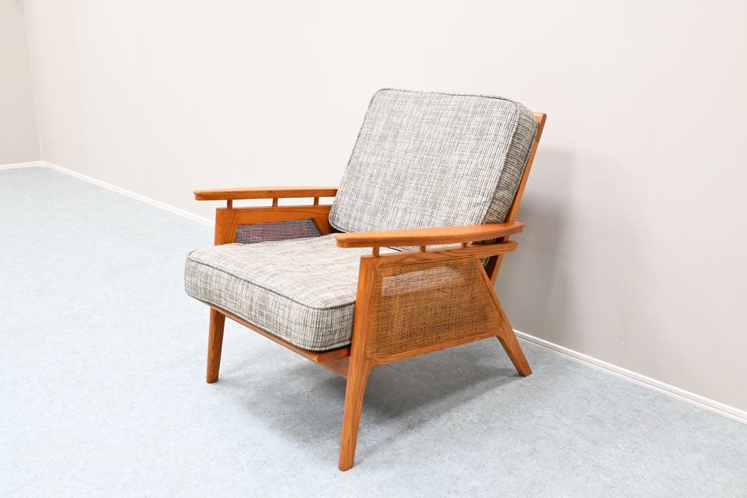 【展示品】ACME Furniture WICKER ウィッカーラウンジチェア 大型商品》WICKER LOUNGE CHAIR (IV) ウィッカーラウンジチェア