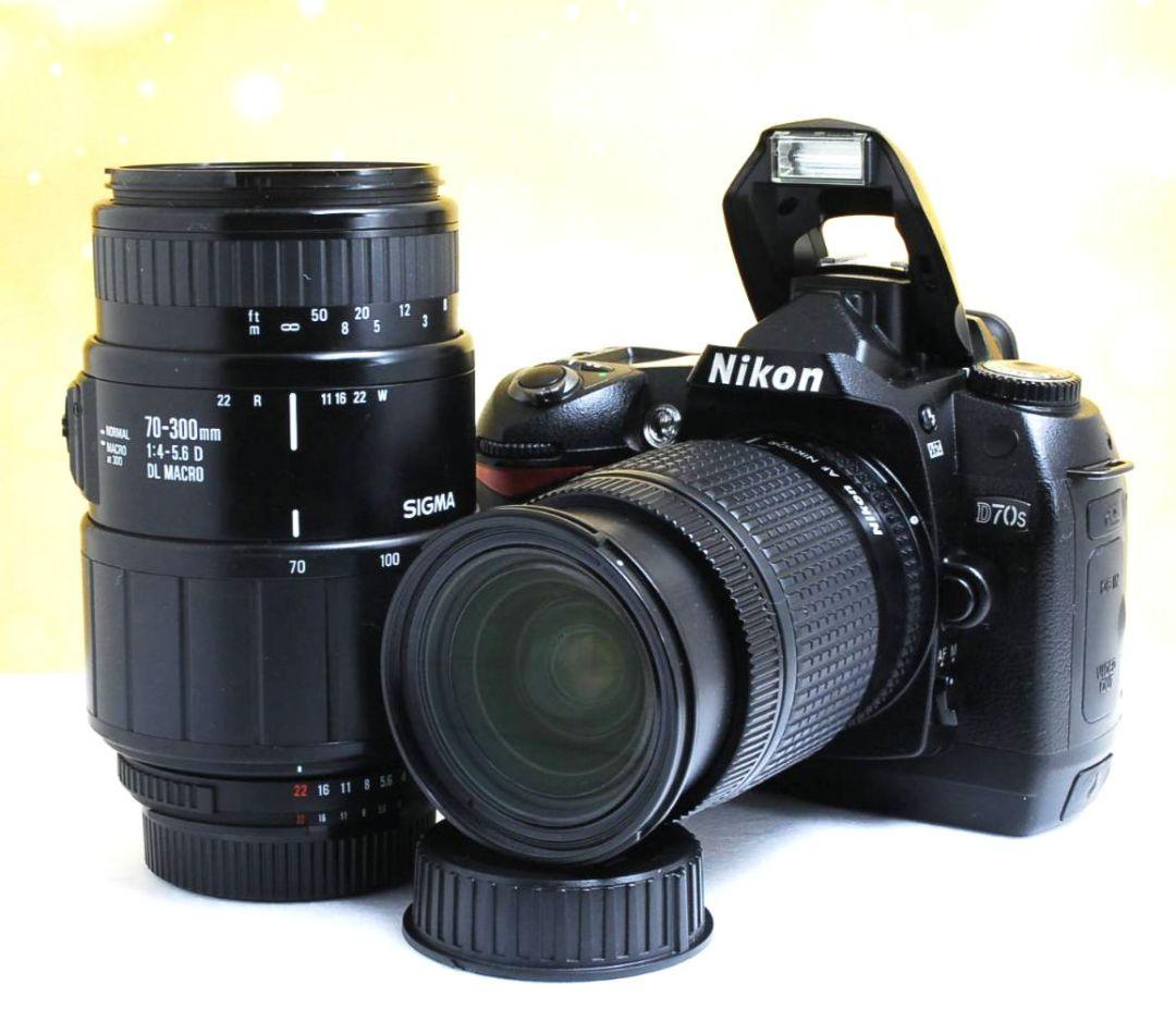 NIKON D70s⚡️ダブルレンズ⚡️初心者⚡️一眼レフ⚡️ニコン⚡️超望遠