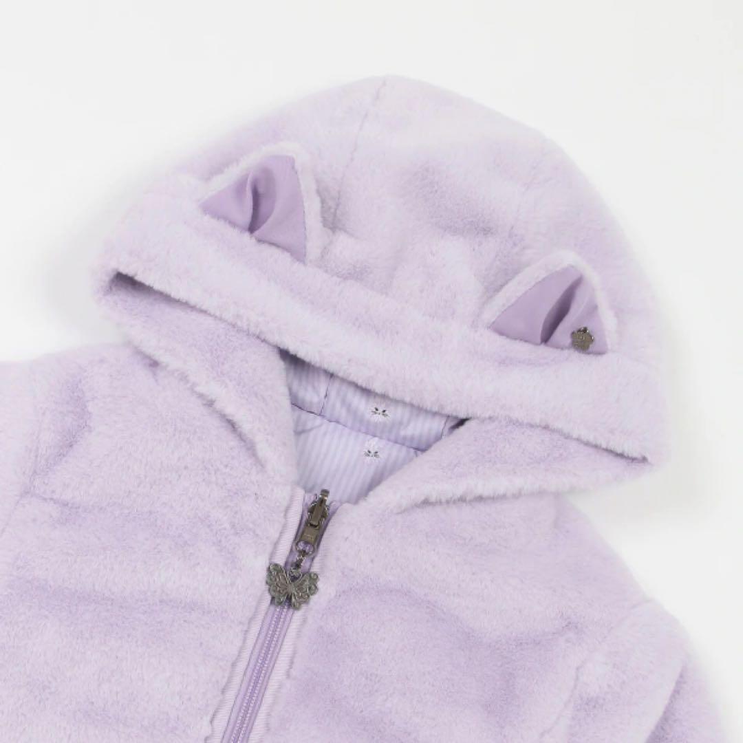 新品 ANNA SUI mini ネコエコファーリバーシブルアウター LLサイズ