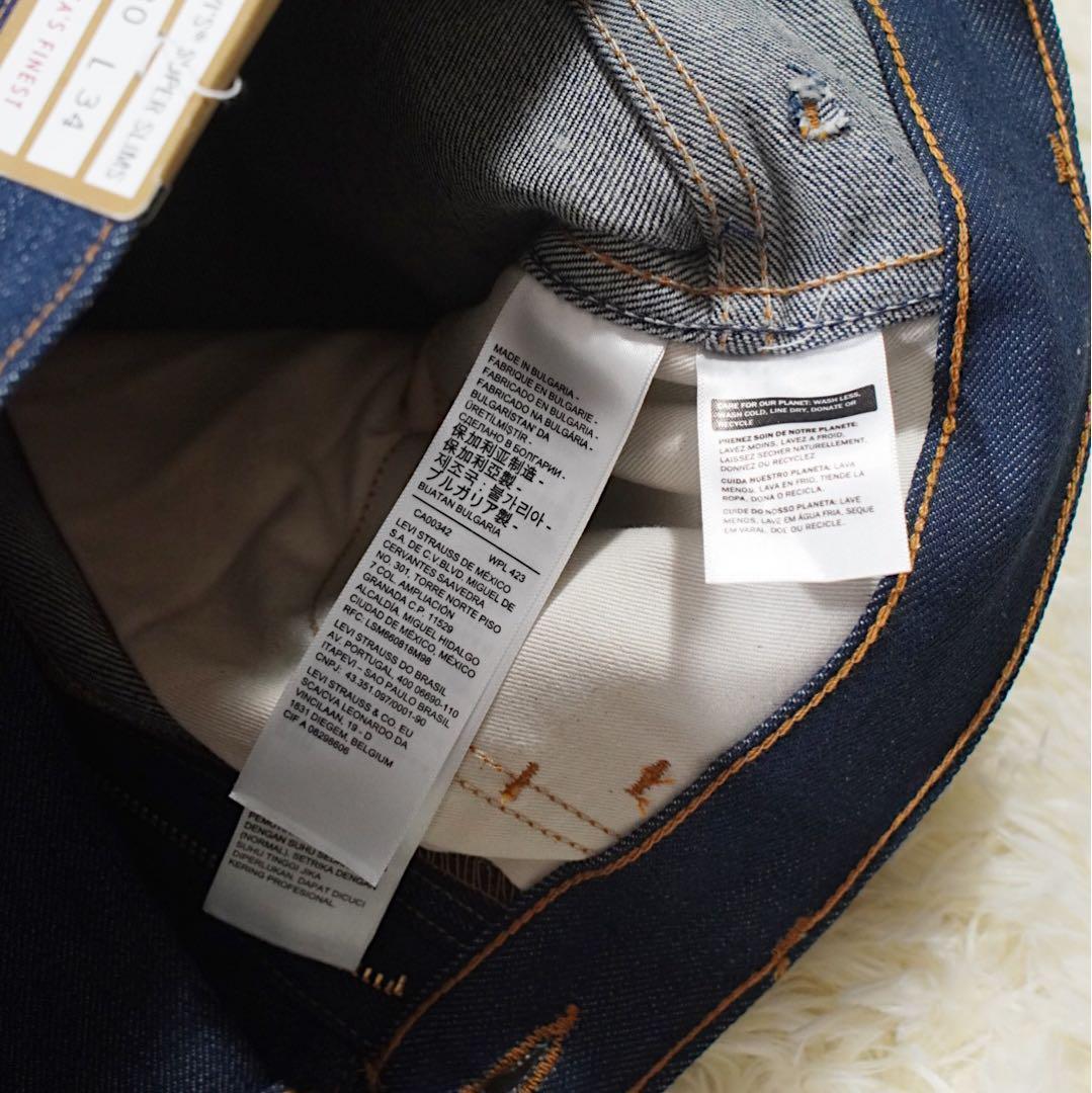 1965年 未使用 《リーバイス》606(W30)LVC 黒タブ スリムフィット