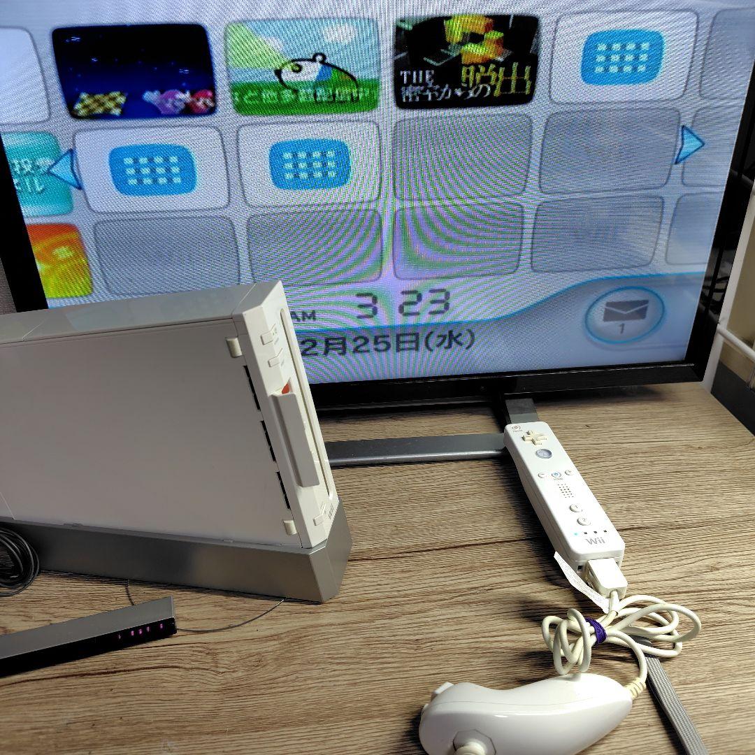 動作確認済】wii 本体 一式 ソフト セット ③ - メルカリ