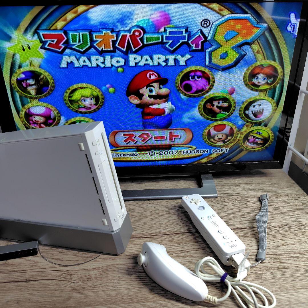 動作確認済】wii 本体 一式 ソフト セット ③ - メルカリ