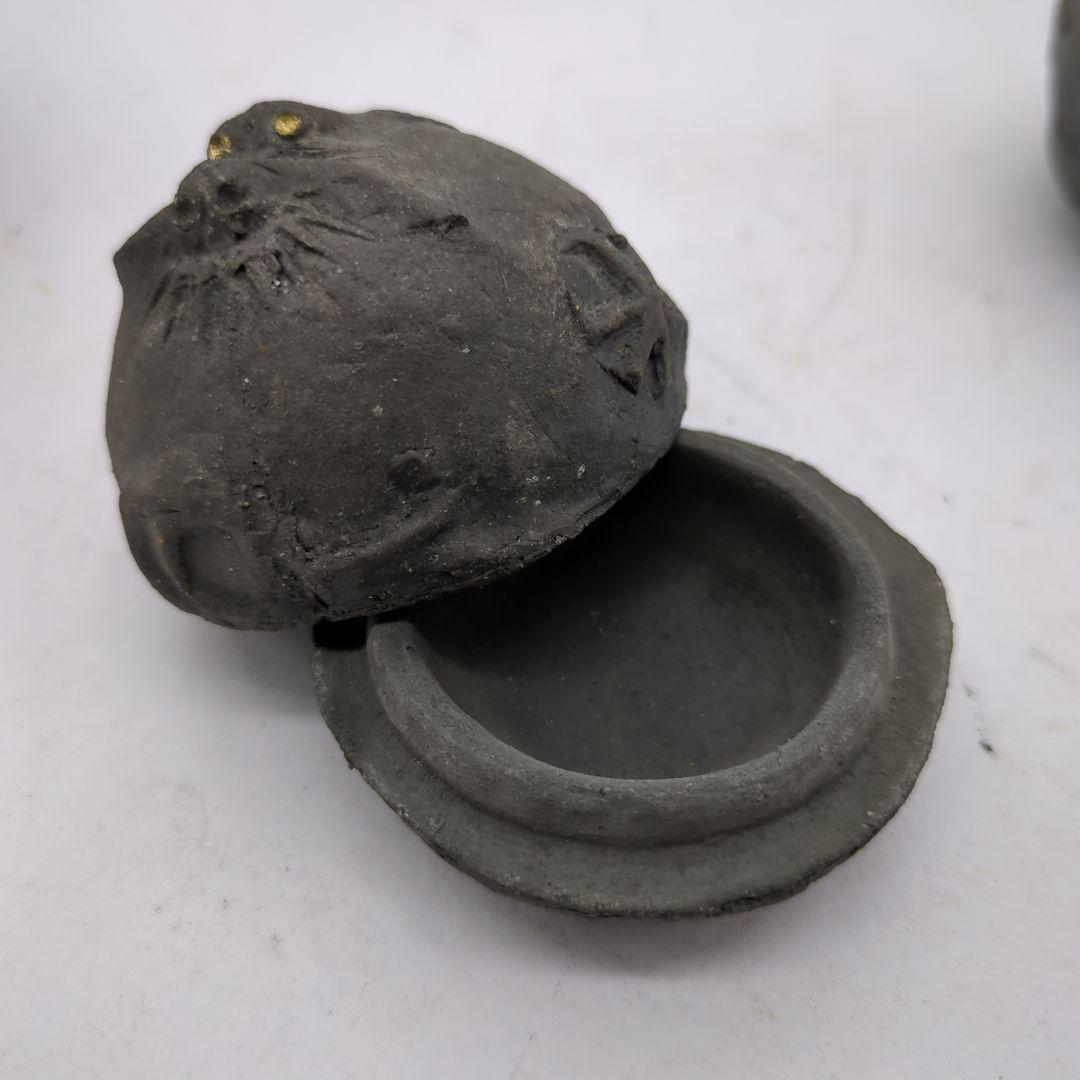 香合 茶道具 龍 在銘 骨董品 陶印有 合子 古美術 時代物 d141 - メルカリ