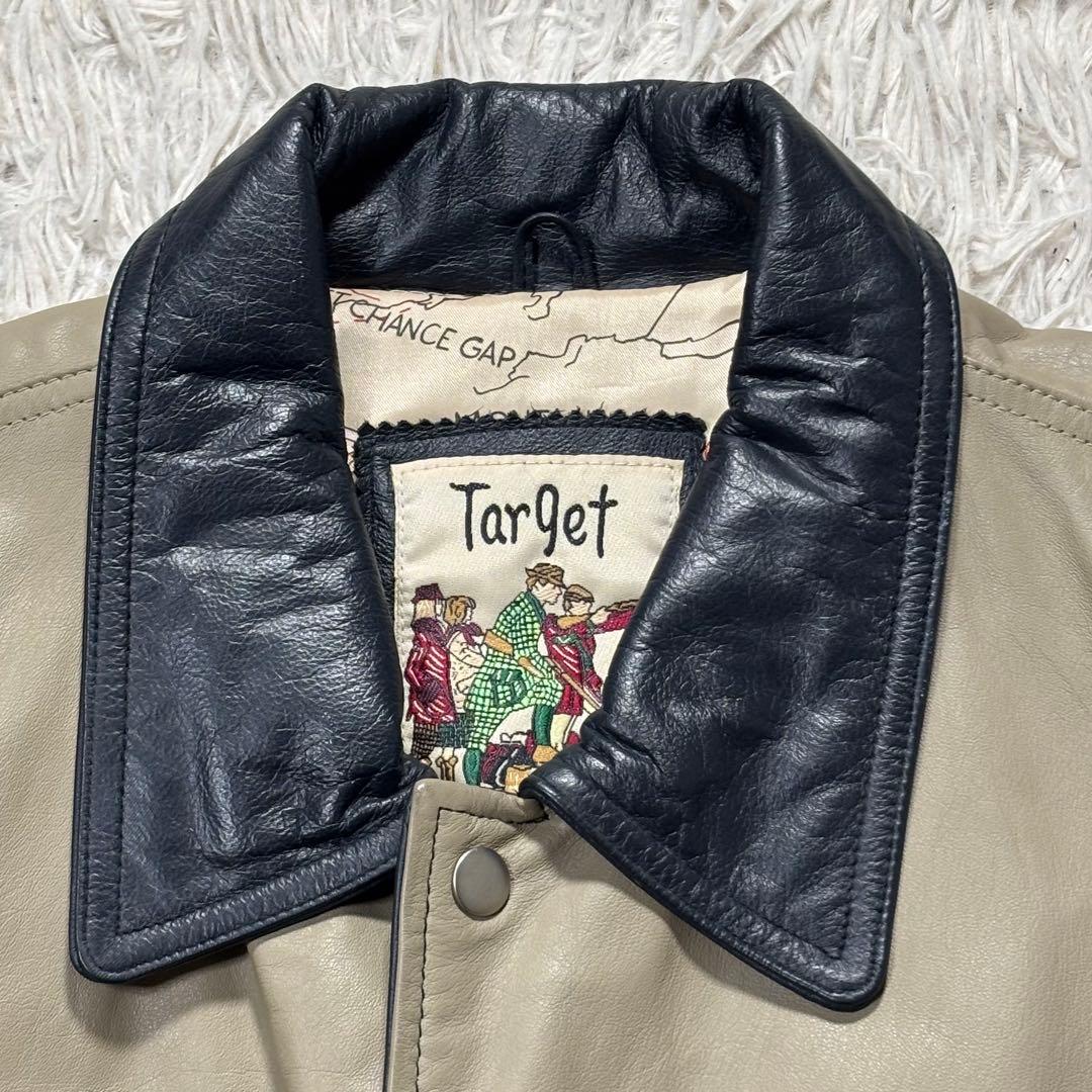 ギンシャリ様 Target ターゲット スタジャン リアルレザー 刺繍 LL