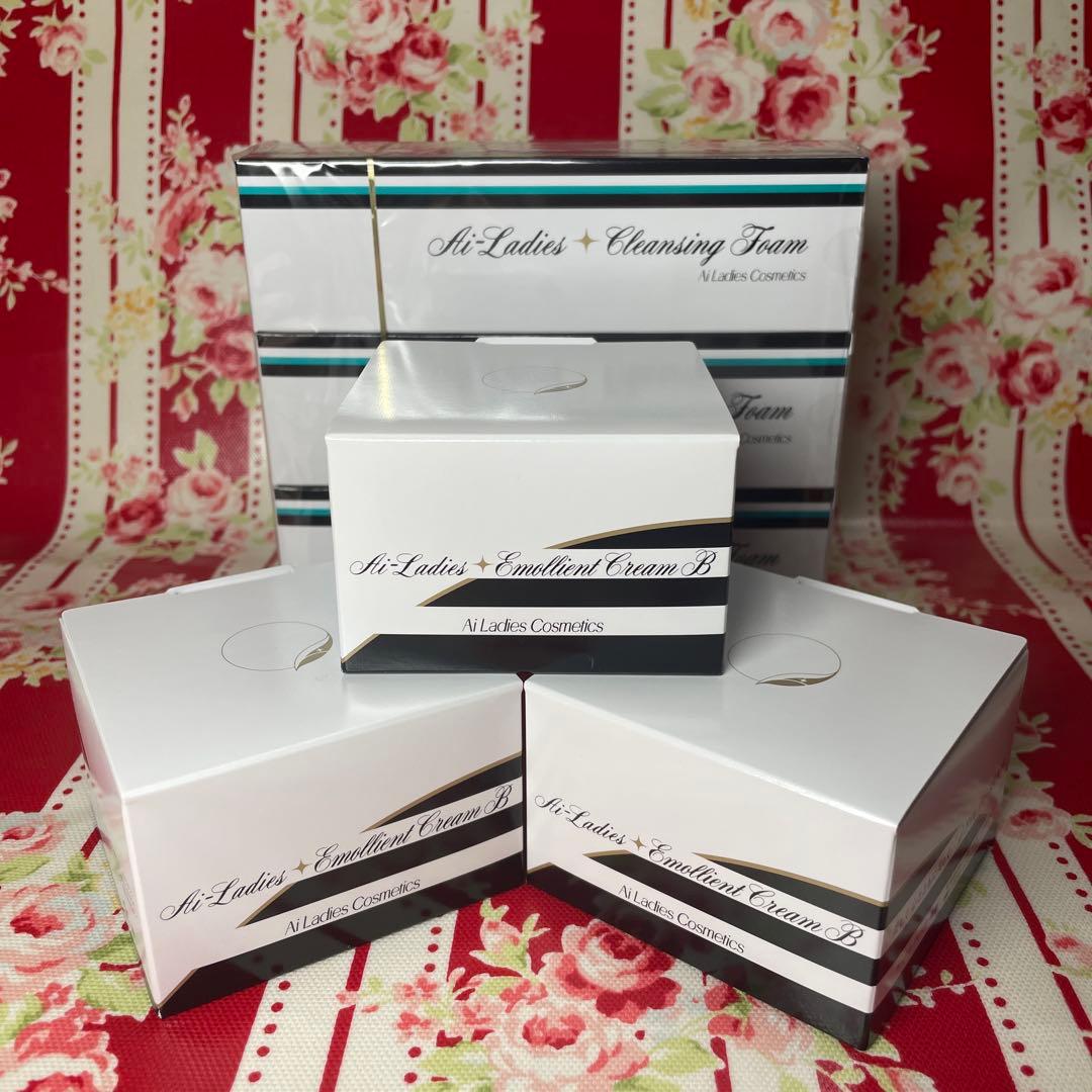 アイレディース化粧品　エモリエントクリームB & 洗顔フォーム ai-ladies-cleansing-foam-sf01-