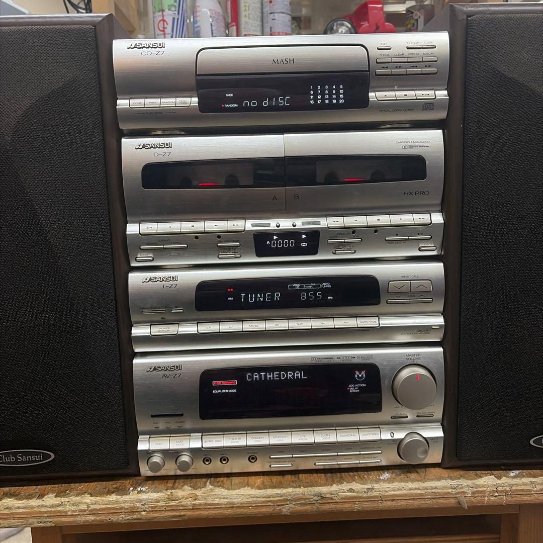 SANSUI ミニコンポ CDラジカセ - メルカリ