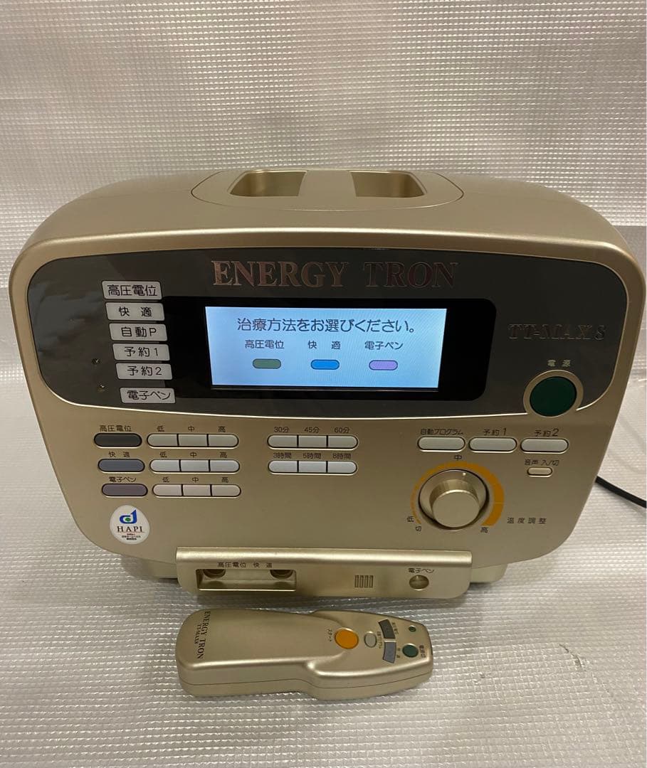 ENERGY TRONエナジートロン TT-MAX 8リモコン付き 楽天市場】エナジートロン TT-MAX8 日本スーパー電子 電位治療器 中古