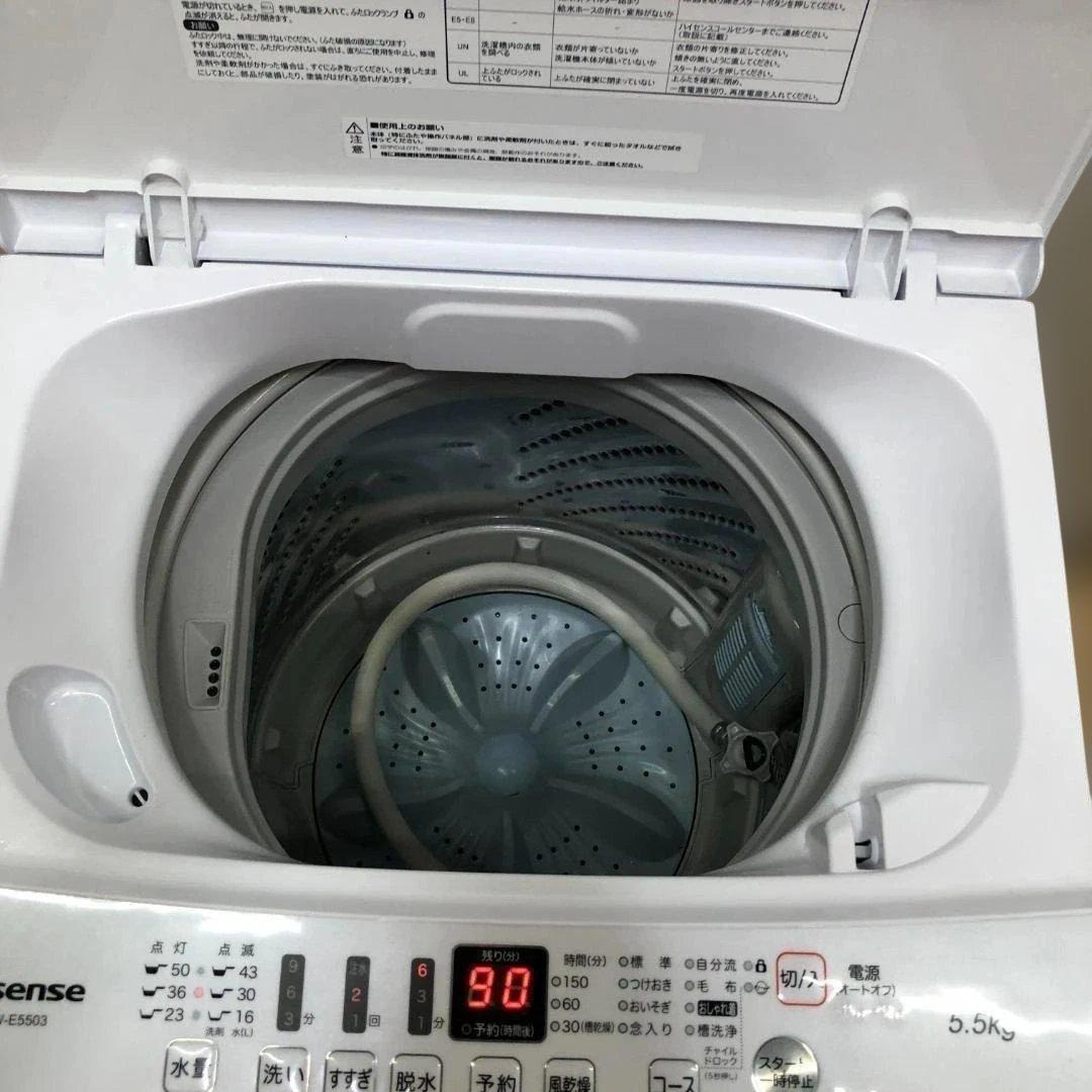 ハイセンス HW-E5503 全自動　2021年製 5.5kg 75082-1-
