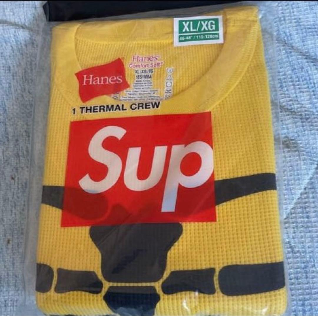 新品Supreme シュプリーム Hanes Bones thermal XL - メルカリ