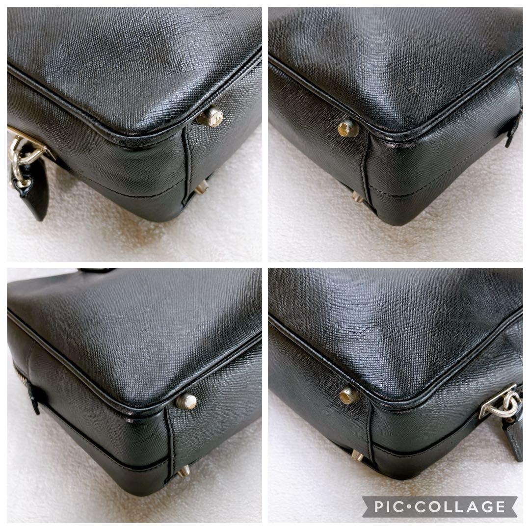 ✨激レア✨プラダ ガレリア トートバッグ ブラック 三角プレート