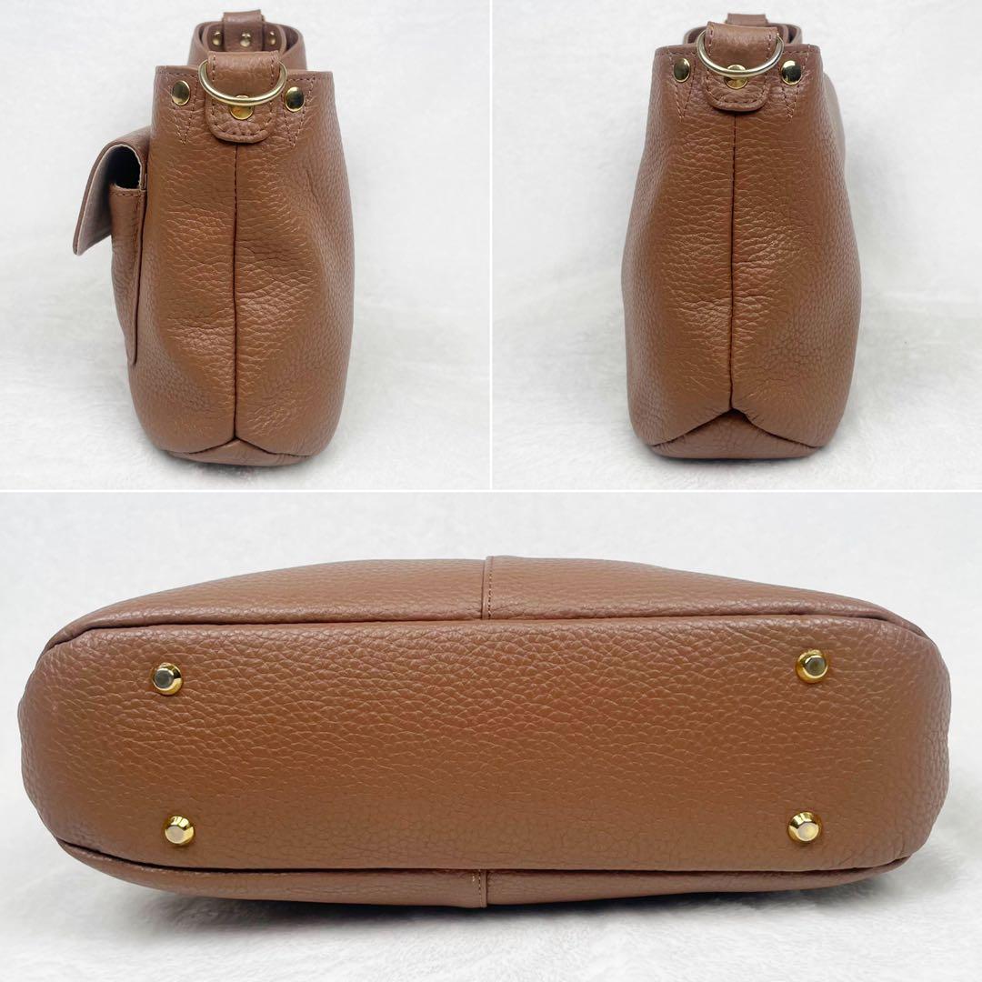 たか様専用】アタオ チヴィ 2way ショルダーバッグ レザー アーモンド