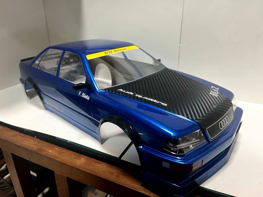 ラジコン タミヤ 1991 アウディV8ツーリング　塗装済みボディのみ 1/10RC 1991 アウディ V8 ツーリング (TT-02シャーシ): RCモデル