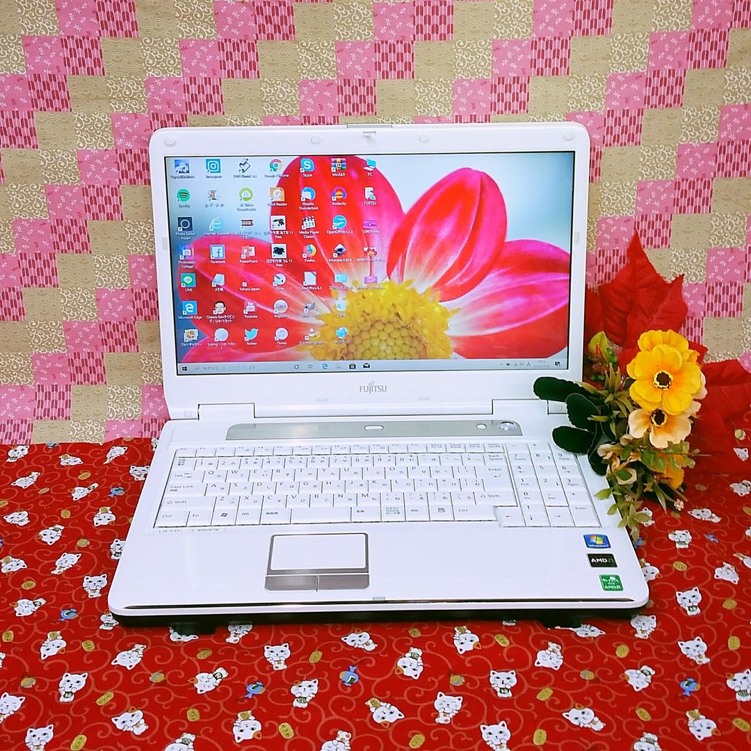 極上品/美品/大容量500GB！最新Win10搭載！ホワイト色/動画&画像編集