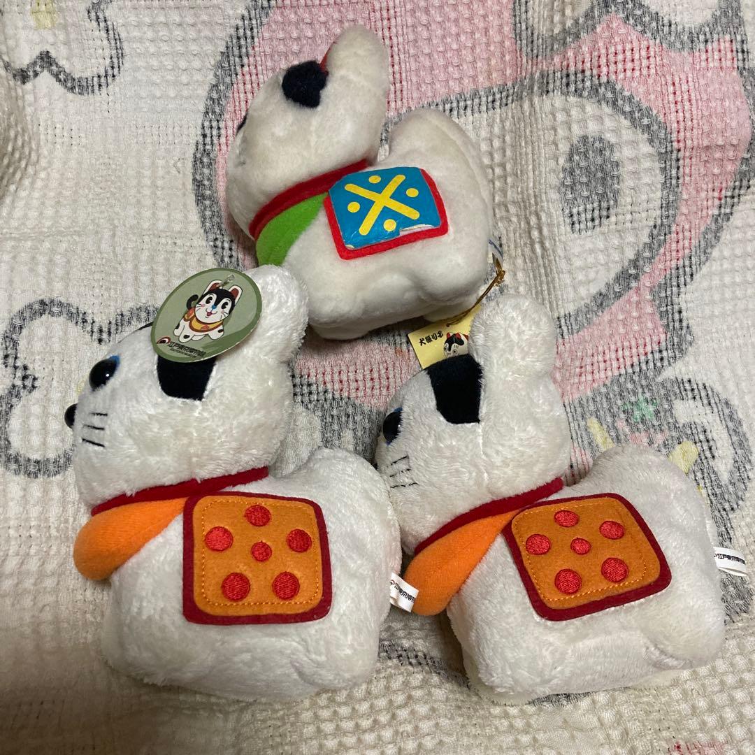 狛犬 犬張子 ぬいぐるみ 中古品 5コセット YAMAGISHI&江戸東京博物館