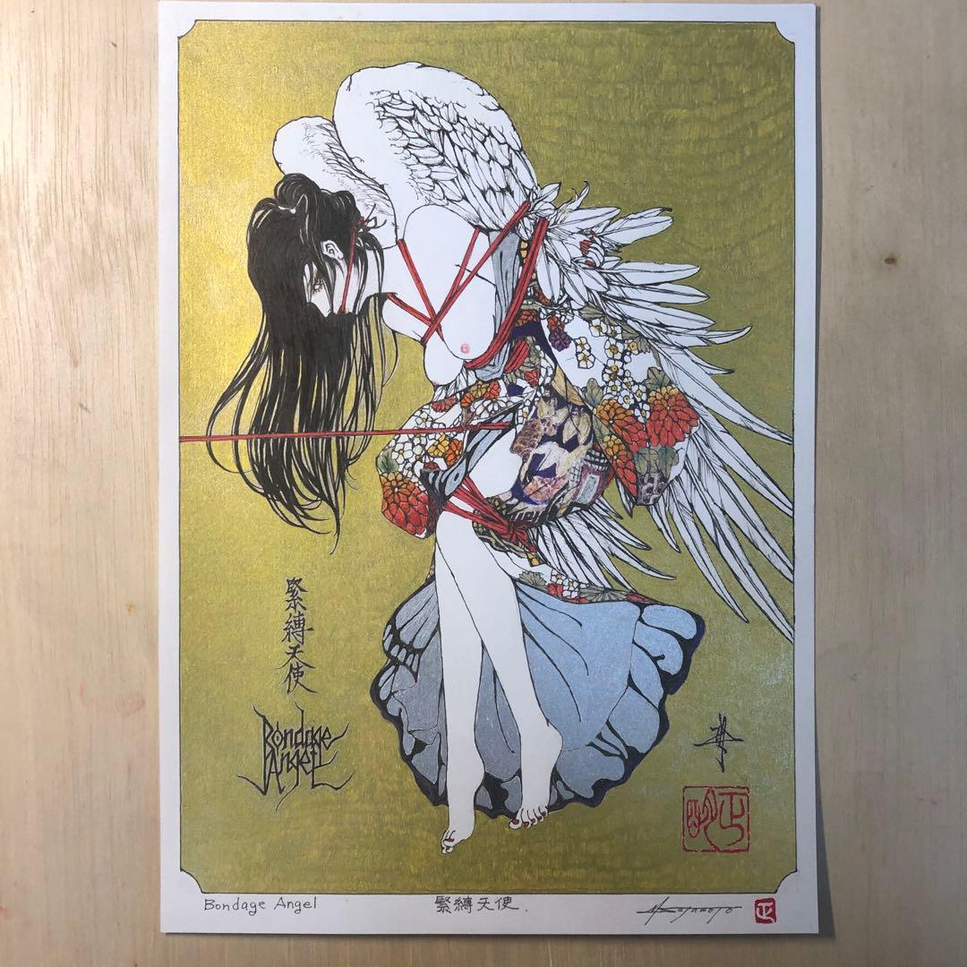 Bondage Angel 緊縛天使　【肉筆絵画】