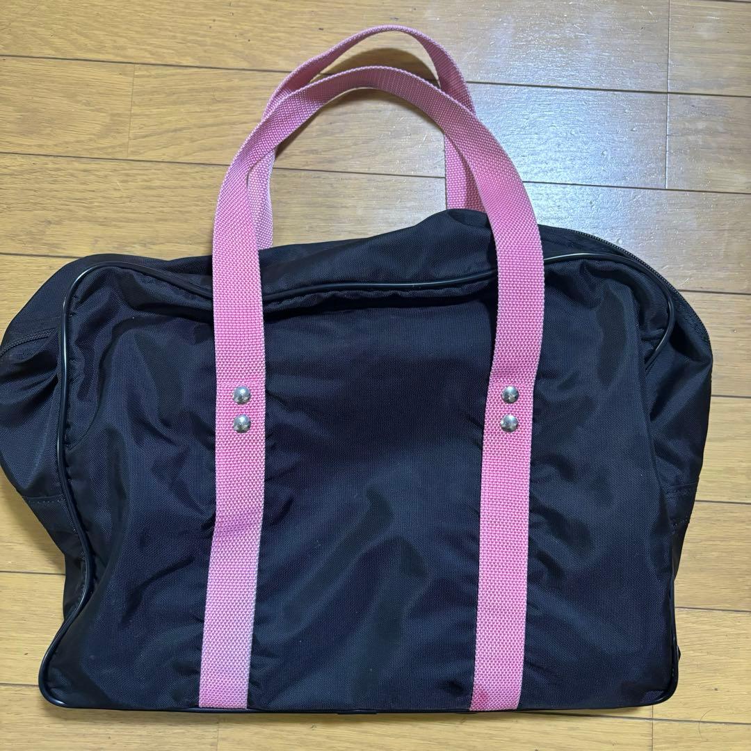 ワールドペガサス 黒ピンク スクールバッグ - メルカリ