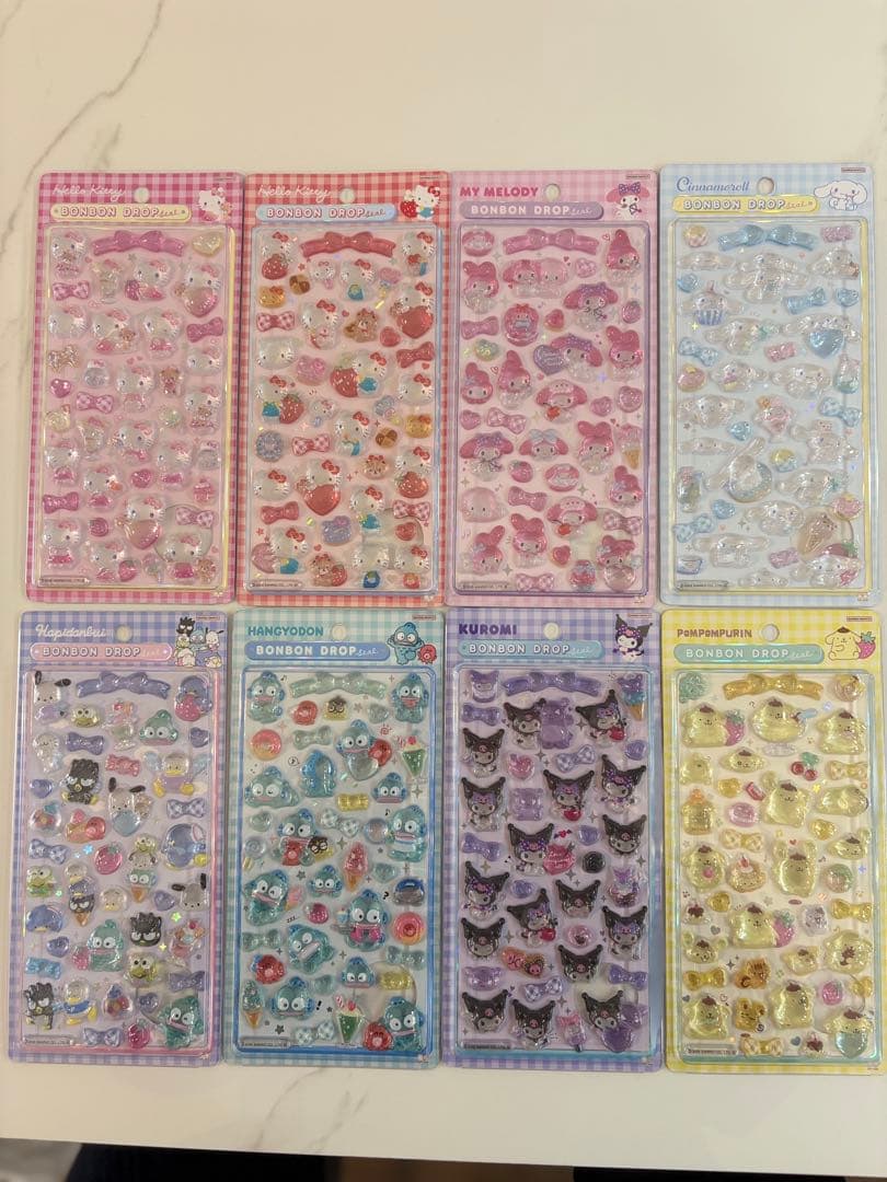 正規品サンリオボンボンドロップシール8種 とミニ8種 全16種 国内正規品新作 サンリオ ボンボンドロップシール ミニ 8種 サンリオ