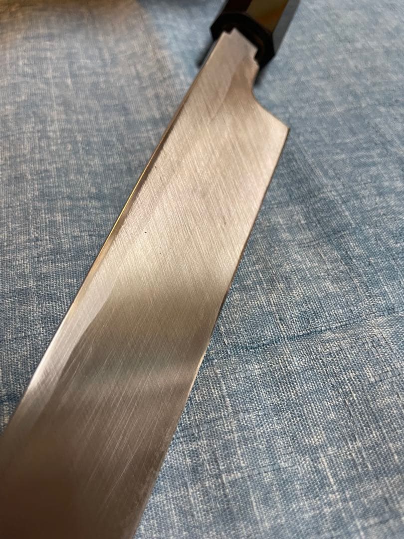 木屋別作 白鋼 八角 柳刃包丁 23センチ