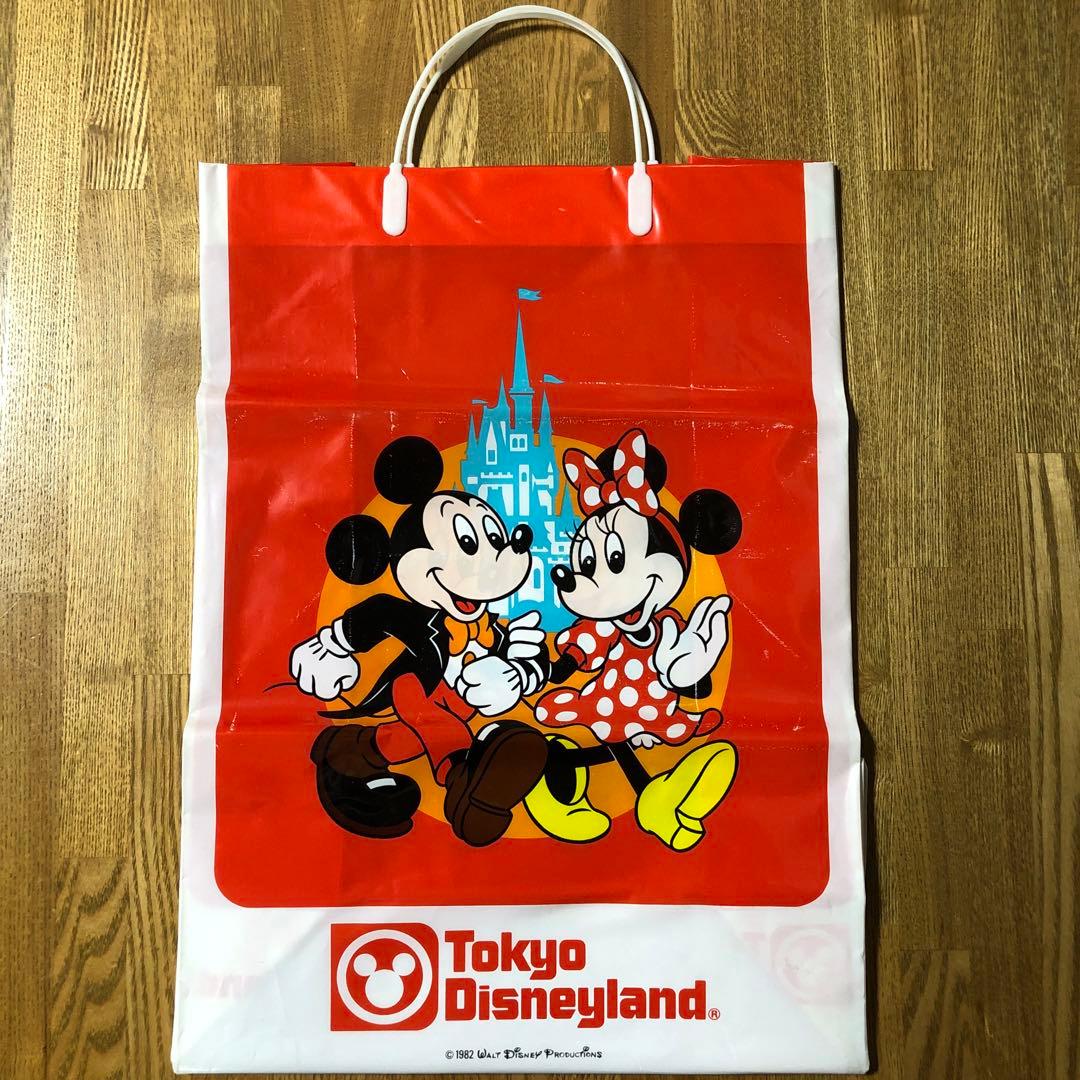 希少】東京ディズニーランド開園初期のお土産袋＊ショッピングバッグ