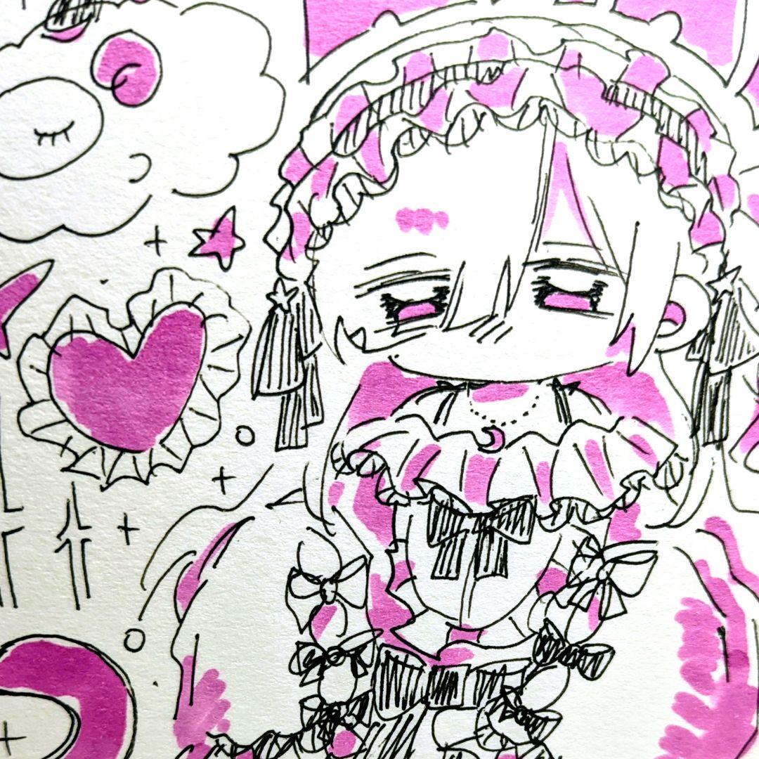 魔法少女ノ魔女裁判 まのさば 夏目アンアン アンアン 手描きイラスト