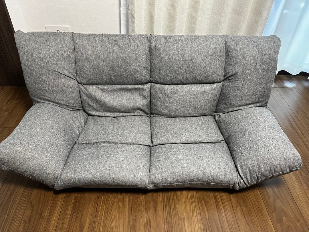 ニトリ コンパクトソファ（ツバサ3 GY） - メルカリ