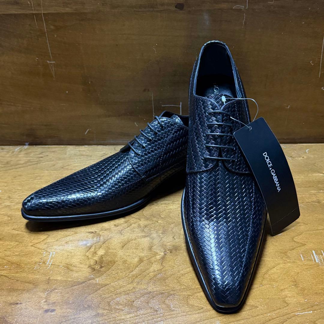 未使用 41.5サイズ DOLCE&GABBANA ドレスシューズ 中古・古着通販】DOLCE & GABBANA (ドルチェ＆ガッバーナ) ドレス