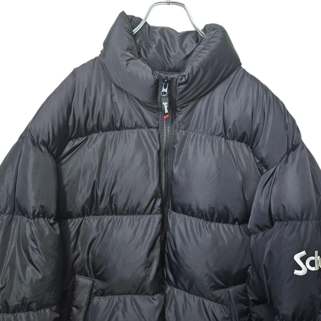 Schott ショット ダウンジャケット ロゴ刺繍 ブラック XL - メルカリ