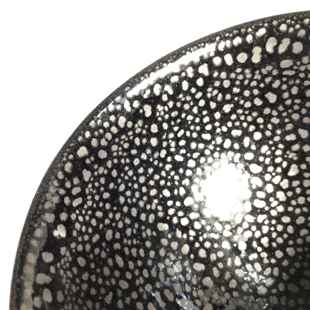 M162 茶碗 『清水保孝造』『油滴茶碗』 抹茶碗 共箱 茶道具