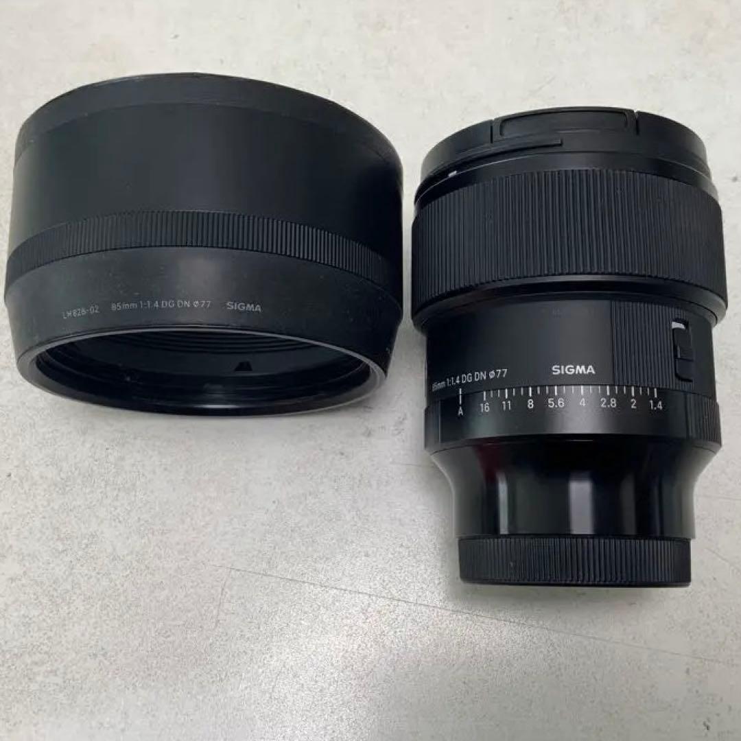 SIGMA 85mm F1.4 DG DN レンズ ブラックミストフィルタセット - メルカリ