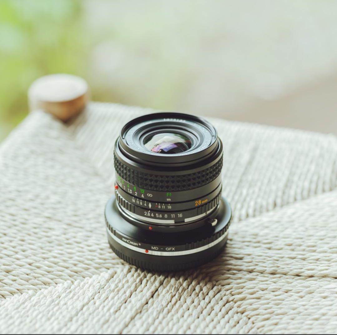 Minolta MC W.ROKKOR 28mm F2.8 / GFXアダプター - メルカリ