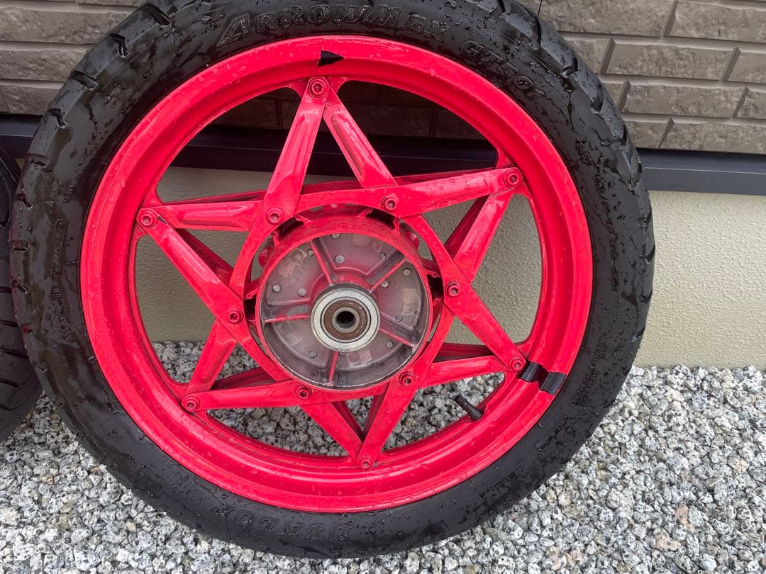 CBR400Fホイール Yahoo!オークション - CBR400F純正フロントホイール 白ホイール 星形 Z