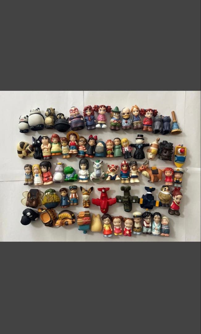ジブリ 指人形 初期型 65個セット どんぐり共和国 ジブリパーク 宮崎駿 新品未開封 千と千尋の神隠し ゆびにんぎょう 指人形 18点セット