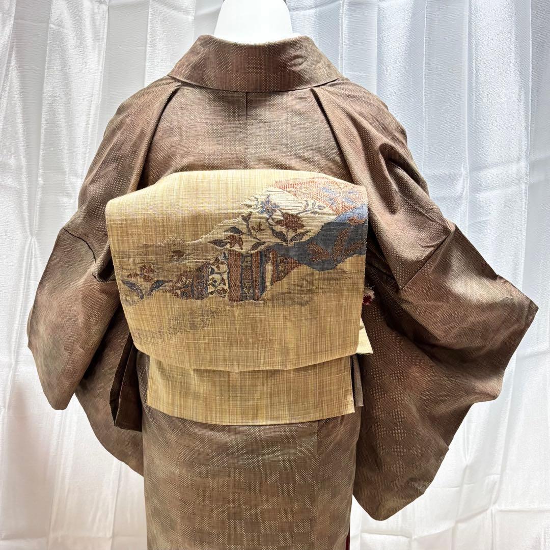 紬 単衣 十日町紬系 小紋 フルセット しつけ 未着用 フ9999 - メルカリ