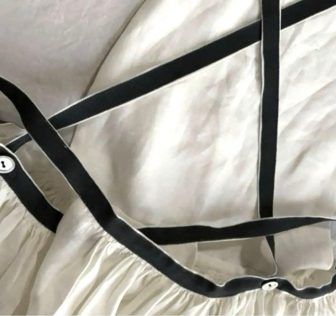 ハンドメイド❣️linenエプロンフランスアンティーク/タブリエ