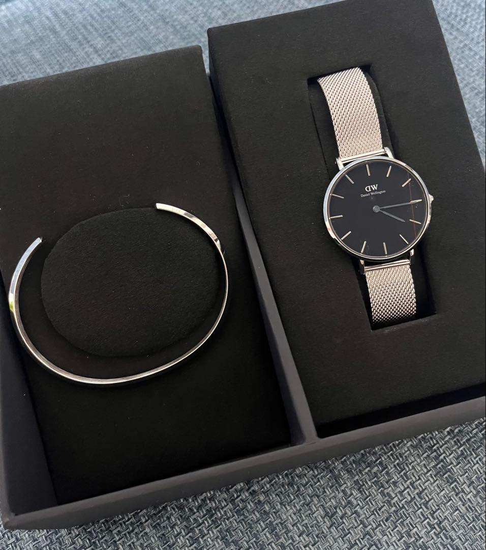 新品未使用⭐︎Daniel Wellington時計セット⭐︎シルバー&ブラック Daniel Wellington（ダニエルウェリントン） ＼最大20%OFFクーポン