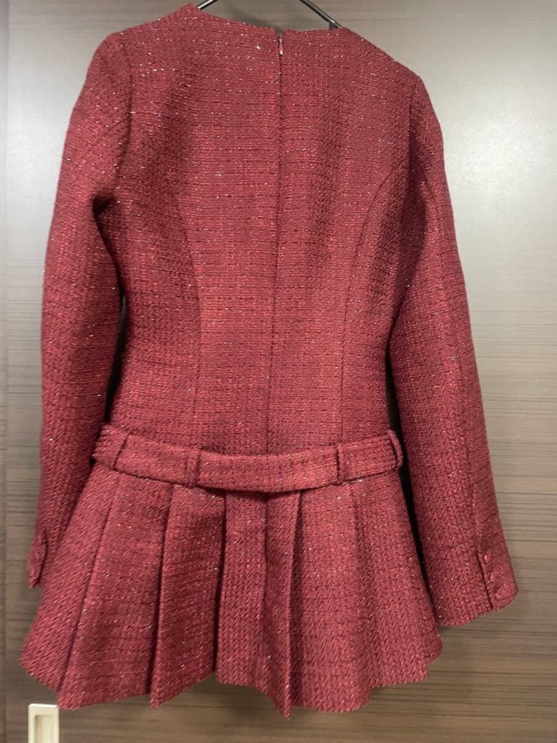 Darich ボックスプリーツツイードミニワンピース BRD FREE - メルカリ