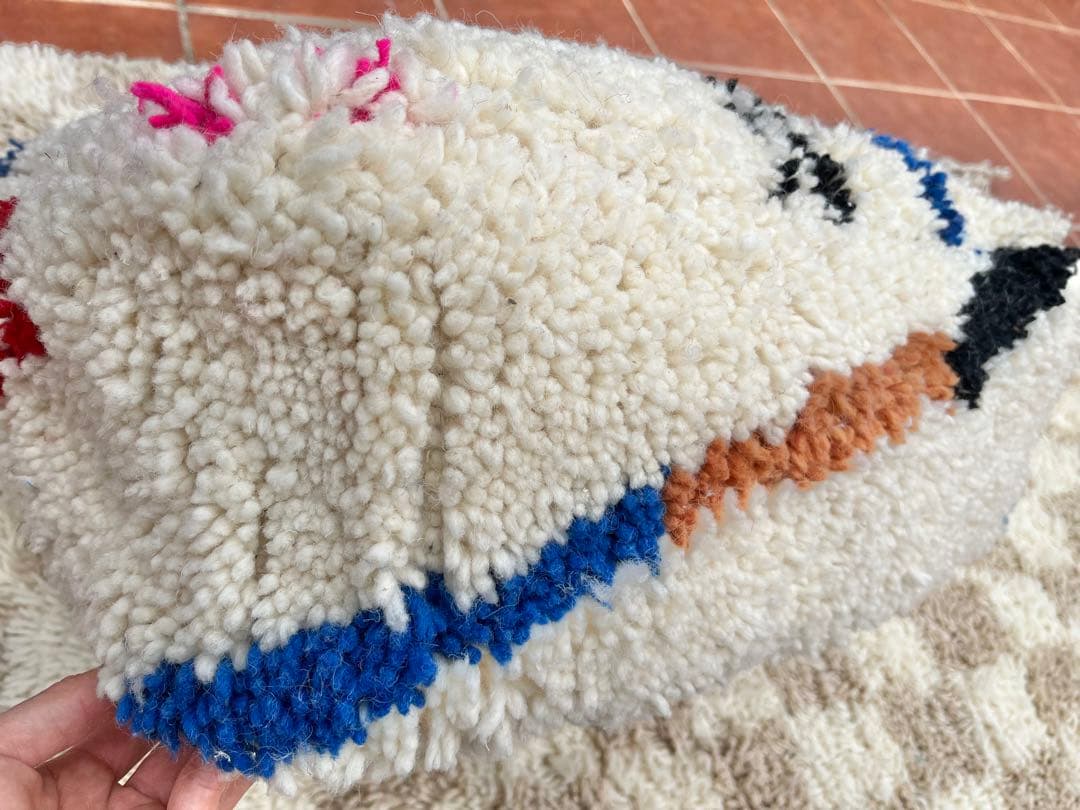 m*i様 モロッコ プフ pouf アジラル オットマン クッション ラグ 13