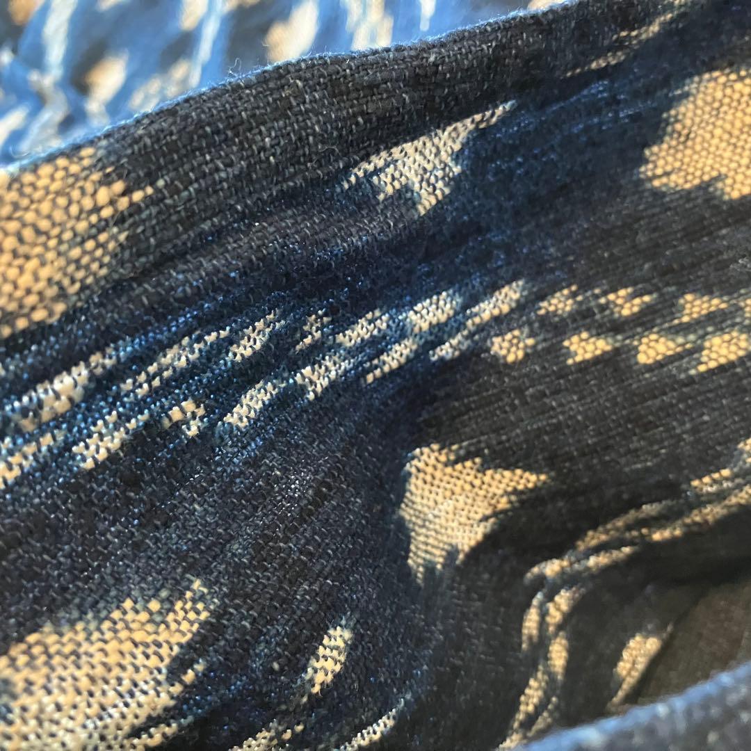 sorairo様専用☆うさとの服 藍染風・ヘンプ混 イカパンツ／巻き