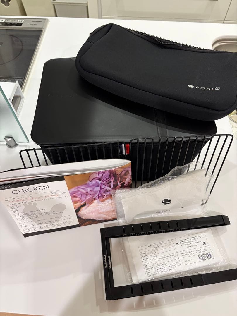 BONIQバルクアップコンテナ フルセット 黒 12L ➕関連商品 使用品 BONIQ（ボニーク） 低温調理 バルクアップコンテナ フルセット 公式