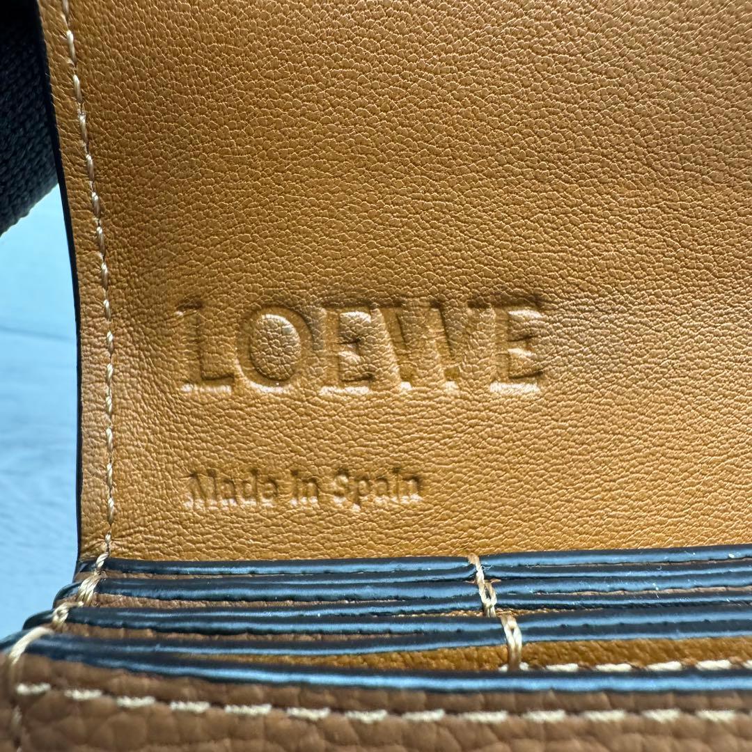 極美品】ロエベ カードホルダー 名刺入れ アナグラム ライトブラウン