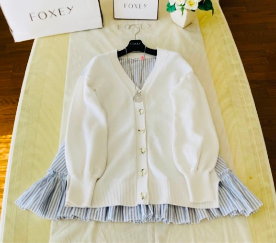 ADEAM アディアム フォクシー Ruffle Back Cardigan ADEAM – FOXEY 公式オンラインブティック