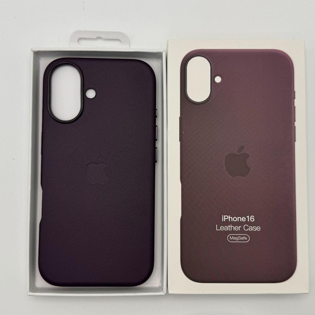 新品-純正互換品-iPhone16 レザーケース パープル - メルカリ
