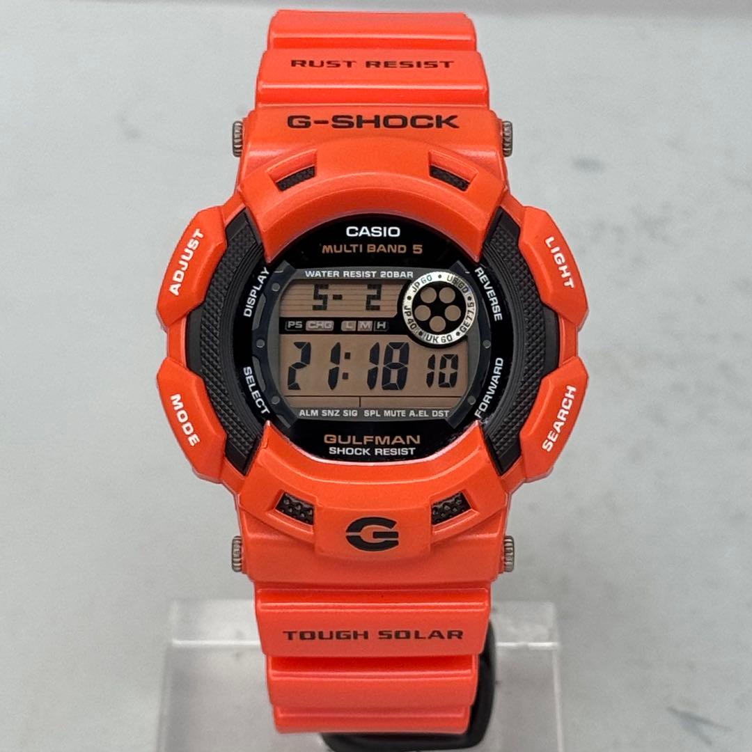 極美品 G-SHOCK GW-9100R 電波ソーラー レスキューオレンジ 限定