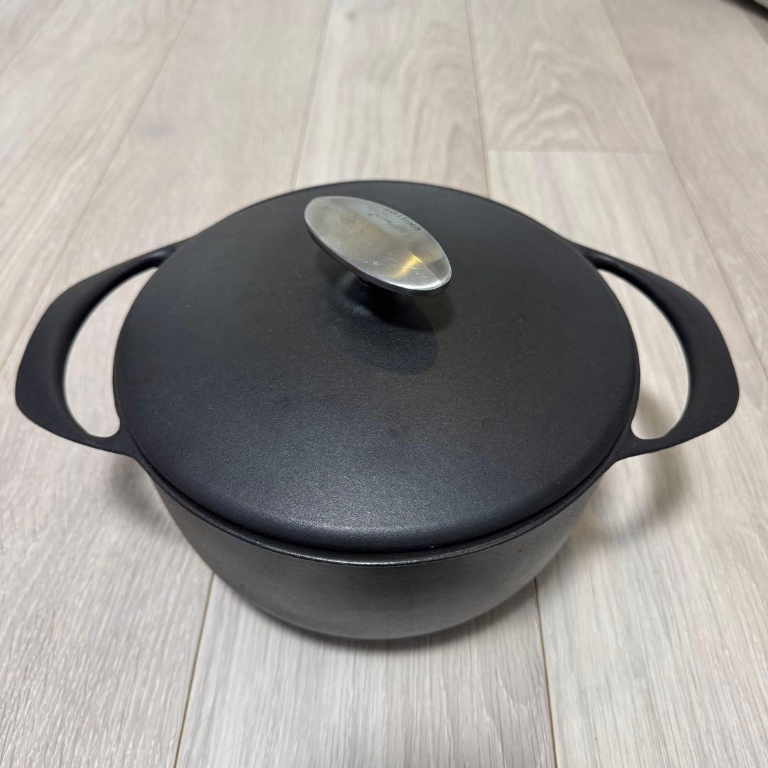 ユニロイ:ホーロー鍋 20cmくろがね IH対応鋳物鍋 燕三条製鍋 - メルカリ