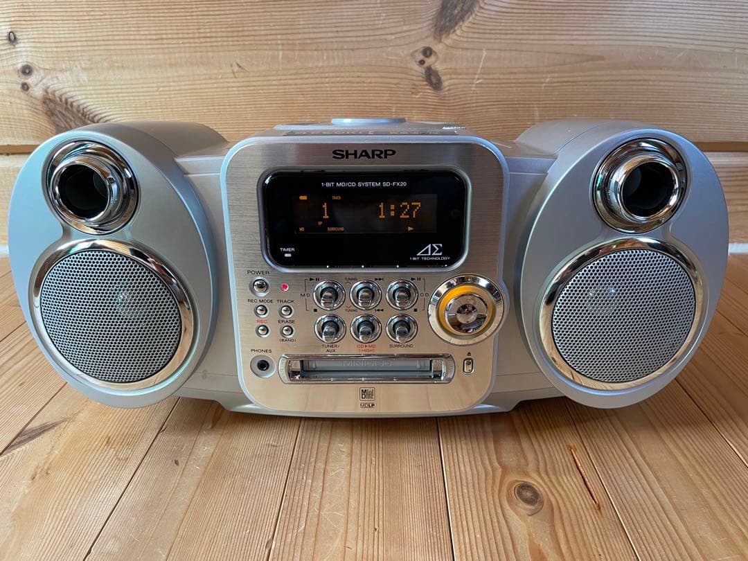 完動 シャープ 1-BIT MD / CD SYSTEM SD-FX20-S - メルカリ